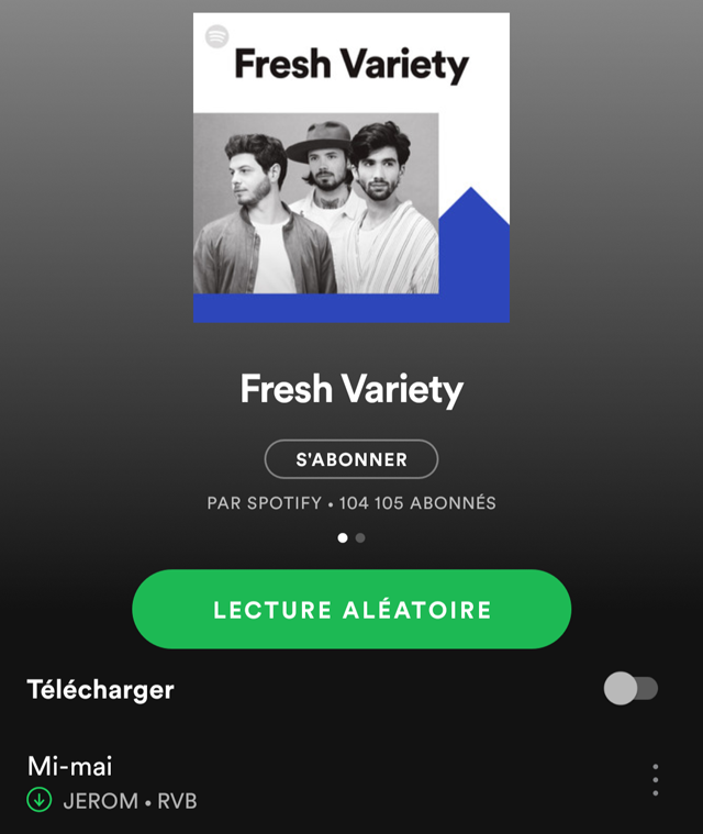 Playlist Spotify Fresh Variety
